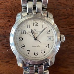 Limited Tiffany & Co, Baumé & Mercier stainless Steel double branded watch